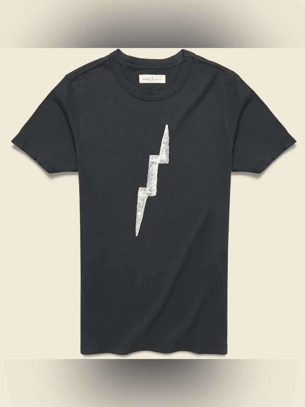 Imogene & Willie The Bolt Tee Size Large Bleach Distressed Thrashed